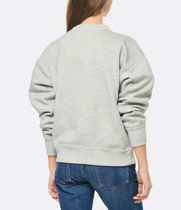 MARANT ÉTOILE Sweatshirt Moby Coton Gris Dernières Nouveautés 6