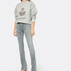 MARANT ÉTOILE Sweatshirt Moby Coton Gris Dernières Nouveautés 18