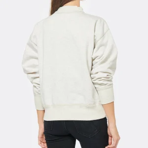 grande marque pas cher MARANT ÉTOILE Sweatshirt Moby Coton Écru 15