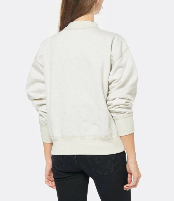 grande marque pas cher MARANT ÉTOILE Sweatshirt Moby Coton Écru 6