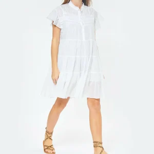 qualité supérieure MARANT ÉTOILE Robe Lanikaye Coton Blanc 10