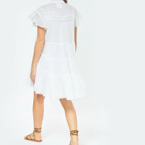 qualité supérieure MARANT ÉTOILE Robe Lanikaye Coton Blanc 12