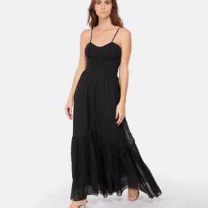 Paiement sécurisé MARANT ÉTOILE Robe Longue Giana Coton Noir 11