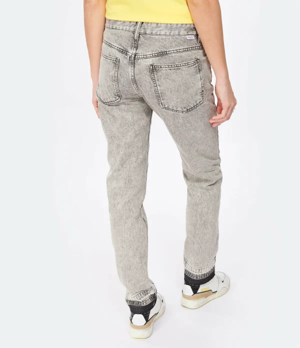 acheter en ligne MARANT ÉTOILE Jean Sulanoa Coton Gris Clair 6