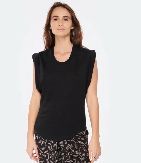 MARANT ÉTOILE Tee-shirt Kotty Lin Noir luxe soldes 4