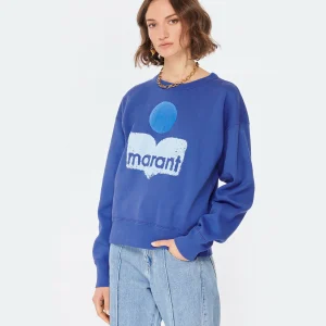 MARANT ÉTOILE Sweatshirt Mobyli Coton Bleu Électrique SOLDES TOUT À 12