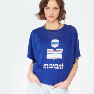 marque pas cher MARANT ÉTOILE Tee-shirt Kyanza Lin Indigo 11