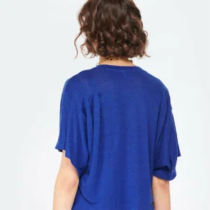 marque pas cher MARANT ÉTOILE Tee-shirt Kyanza Lin Indigo 13