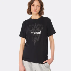 boutiqued en ligne MARANT ÉTOILE Tee-shirt Zewel Coton Noir 11