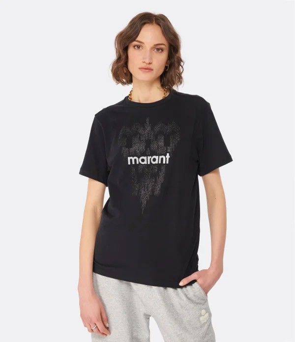 boutiqued en ligne MARANT ÉTOILE Tee-shirt Zewel Coton Noir 4