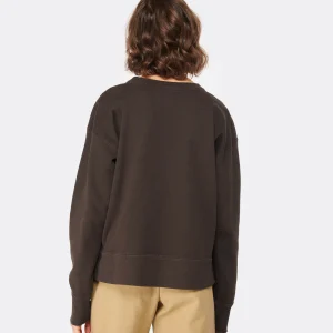 MARANT ÉTOILE Sweatshirt Mobyli Coton Noir Délavé meilleur service 13