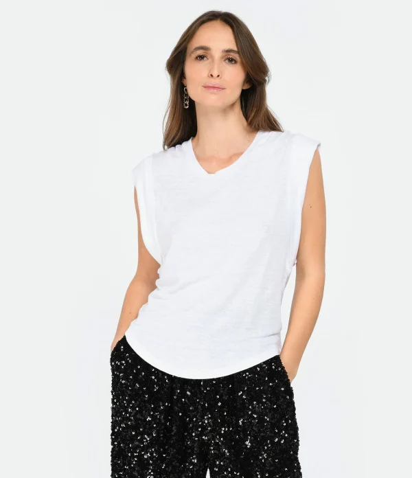 MARANT ÉTOILE Tee-shirt Kotty Lin Blanc Prix très abordable 4