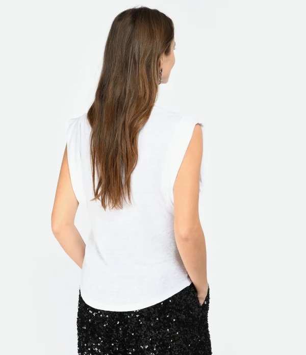 MARANT ÉTOILE Tee-shirt Kotty Lin Blanc Prix très abordable 5