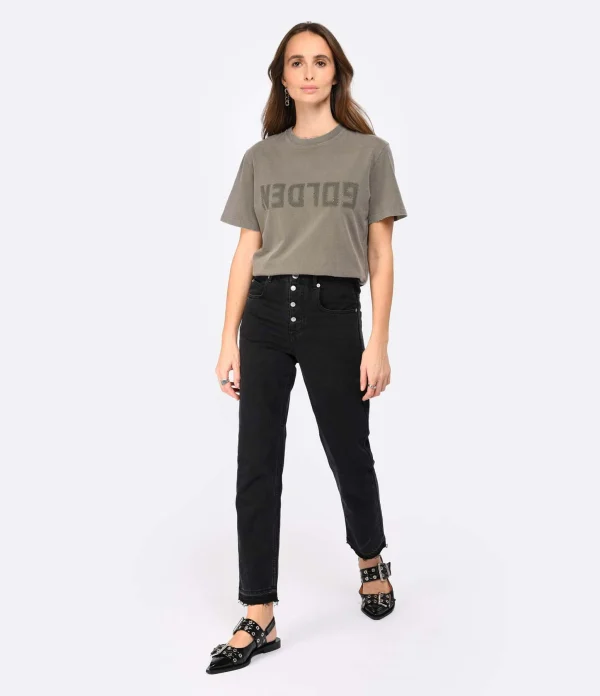 MARANT ÉTOILE Jean Belden Coton Noir Délavé magasin en ligne 8