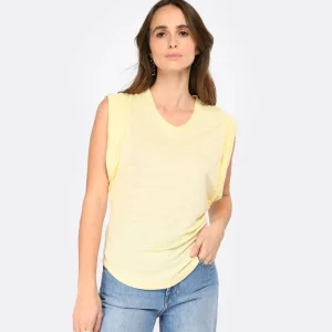 Meilleur Prix Garanti MARANT ÉTOILE Tee-shirt Kotty Lin Jaune Clair 11