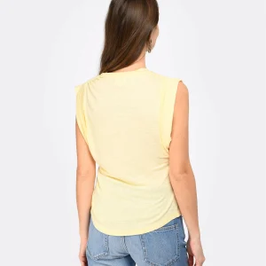 Meilleur Prix Garanti MARANT ÉTOILE Tee-shirt Kotty Lin Jaune Clair 13