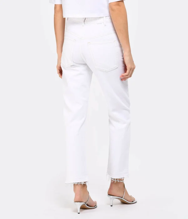 mode pas chere MARANT ÉTOILE Jean Belden Coton Blanc 6