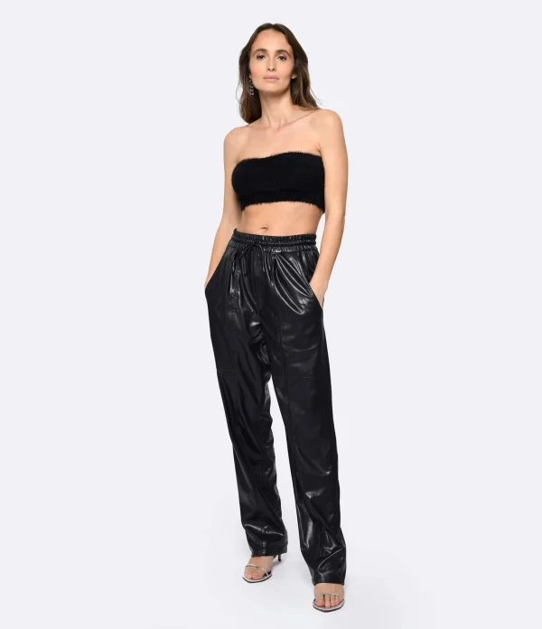 MARANT ÉTOILE Pantalon Brina Noir Midnight Distributeur Officiel 4