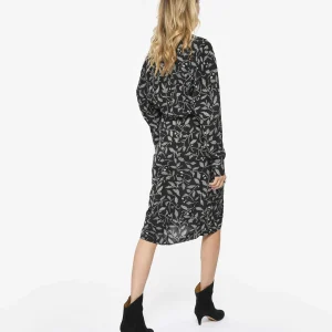 MARANT ÉTOILE Robe Mi-longue Danalia Noir officiel 12