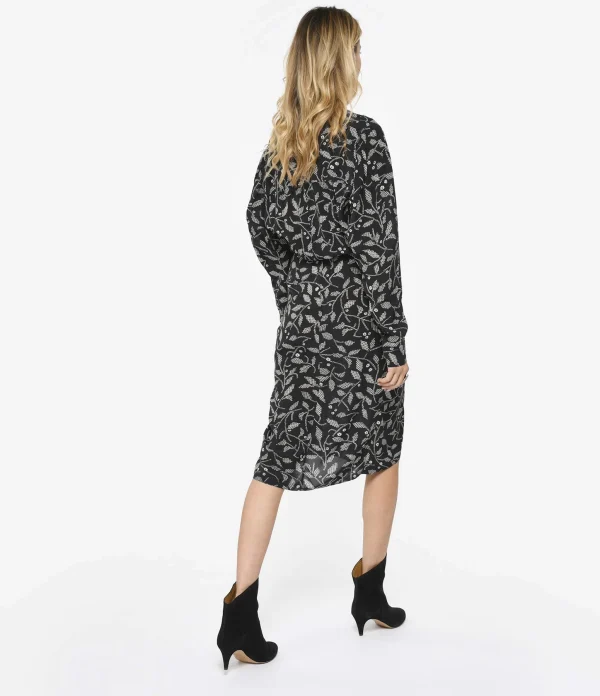 MARANT ÉTOILE Robe Mi-longue Danalia Noir officiel 5