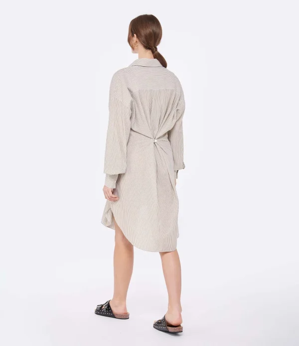 MARANT ÉTOILE Robe Seen Coton Ocre magasin en ligne france 5