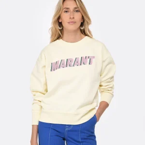 vente en ligne pas cher MARANT ÉTOILE Sweatshirt Mobyli Coton Vanille 11