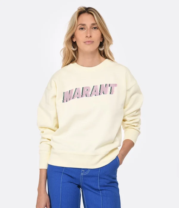 vente en ligne pas cher MARANT ÉTOILE Sweatshirt Mobyli Coton Vanille 4