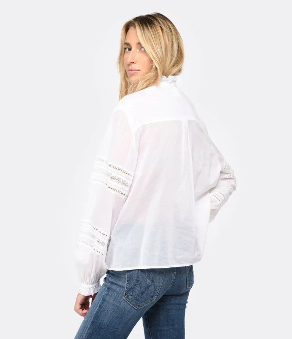 MARANT ÉTOILE Top Metina Blanc magasin paris 5