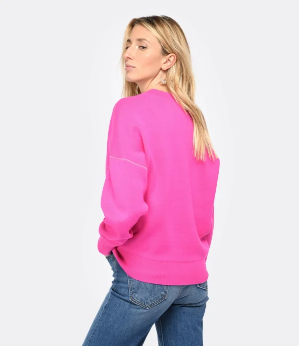 MARANT ÉTOILE Pull Atlee Coton Rose Néon grossiste 5