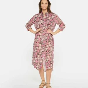 magasin pour MARANT ÉTOILE Robe Eliane Coton Multicolore 10