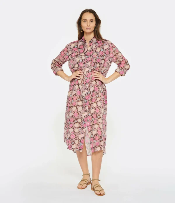 prix le plus bas MARANT ÉTOILE Robe Eliane Coton Multicolore 4