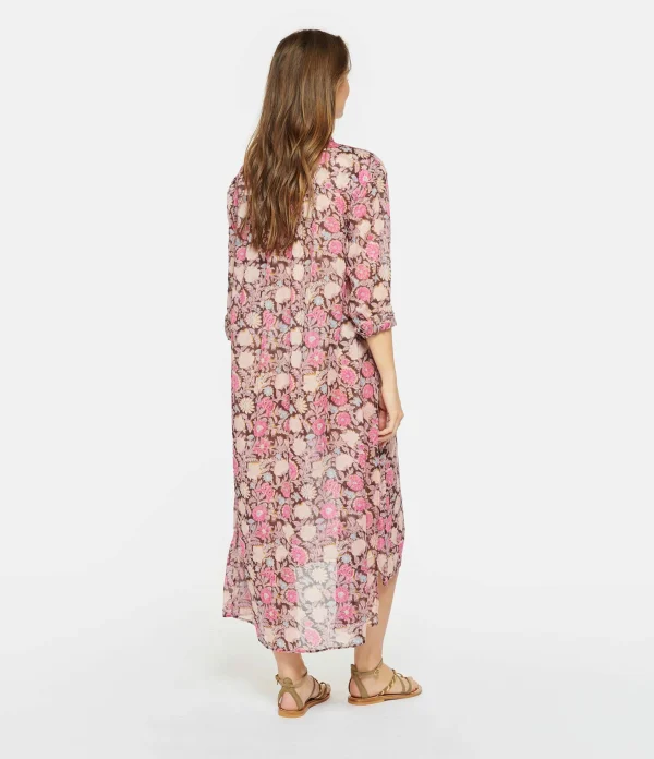 magasin pour MARANT ÉTOILE Robe Eliane Coton Multicolore 5