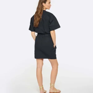 Livraison Standard/Rapide MARANT ÉTOILE Robe Rime Coton Noir Délavé 12