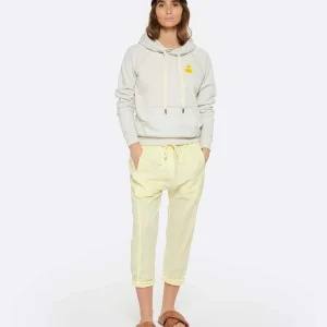 fashion pas cher MARANT ÉTOILE Sweatshirt Malibu Coton Écru Jaune 18