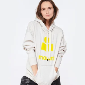 REMISE MARANT ÉTOILE Sweatshirt Mansel Coton Écru Jaune 11