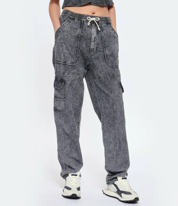 outlet MARANT ÉTOILE Pantalon Viamao Coton Gris 5