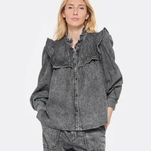 MARANT ÉTOILE Chemise Idety Coton Gris vente à bas prix 11