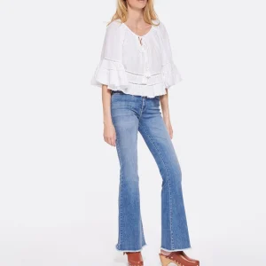 MARANT ÉTOILE Top Liam Coton Blanc boutiqued pas cher 10