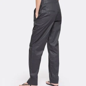 MARANT ÉTOILE Pantalon Faliana Coton Noir haute qualité 17