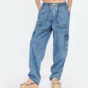 magasin en ligne MARANT ÉTOILE Pantalon Viamao Coton Bleu 13