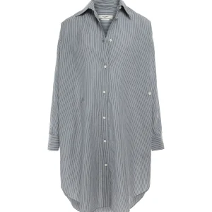 MARANT ÉTOILE Robe Seen Coton Bleu vente chaude 9