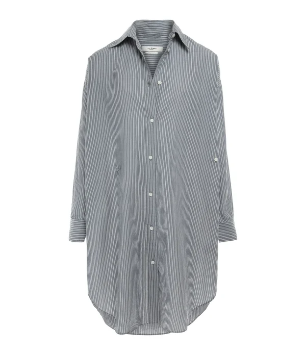 MARANT ÉTOILE Robe Seen Coton Bleu vente chaude 3