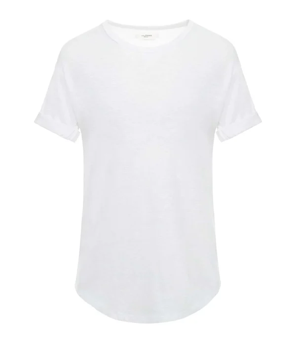 MARANT ÉTOILE Tee-shirt Koldi Uni Lin Blanc Meilleur Prix 1