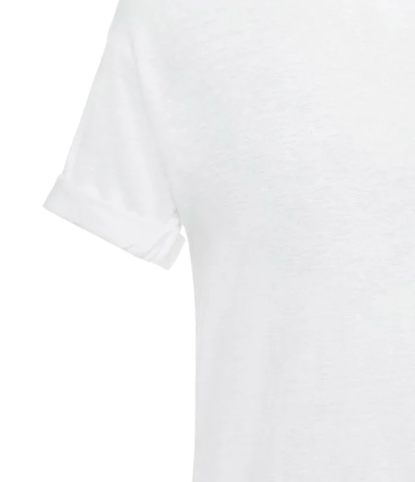 MARANT ÉTOILE Tee-shirt Koldi Uni Lin Blanc Meilleur Prix 3