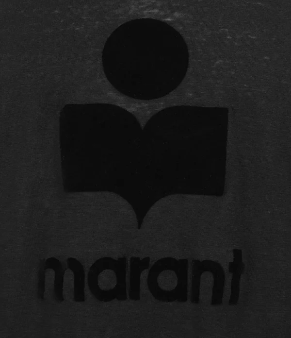 MARANT ÉTOILE Tee-shirt Kilsen Lin Noir site pas cher 3