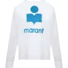 MARANT ÉTOILE Tee-shirt Klowia Lin Blanc Bleu outlet 17