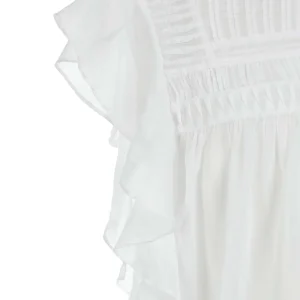 MARANT ÉTOILE Top Layona Coton Organique Blanc jusqu'à 10