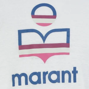 Service Clients Dédié MARANT ÉTOILE Tee-shirt Kiefferf Lin Blanc 9