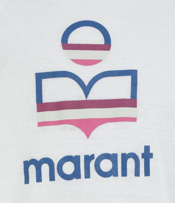 Service Clients Dédié MARANT ÉTOILE Tee-shirt Kiefferf Lin Blanc 3