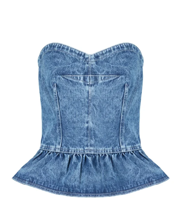 MARANT ÉTOILE Top Solizinia Coton Bleu Clair se précipiter pour acheter 1